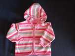 Bluza rozpinana, polar z kapturem- rozmiar 62