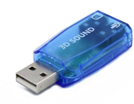 Зовнішня звукова карта USB 2.0 мікрофон, адаптер USB2Sound (3D 5.1)