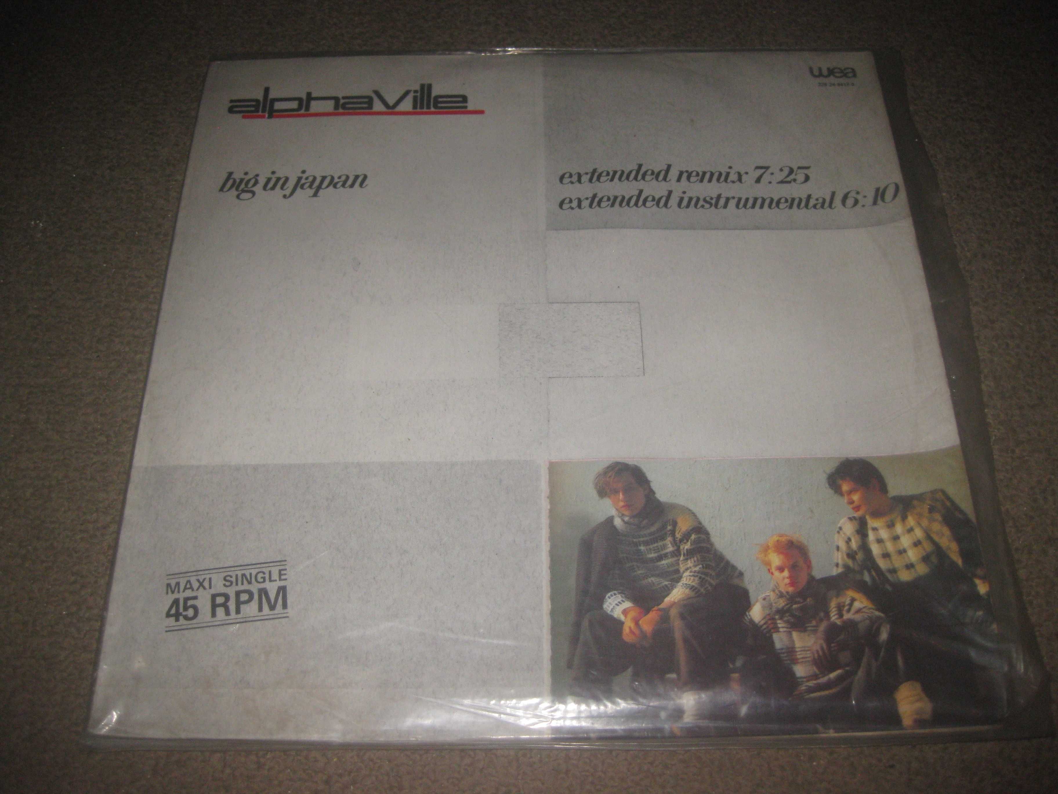 Maxi Single em Vinil 45 rpm dos Alphaville "Big In Japan"