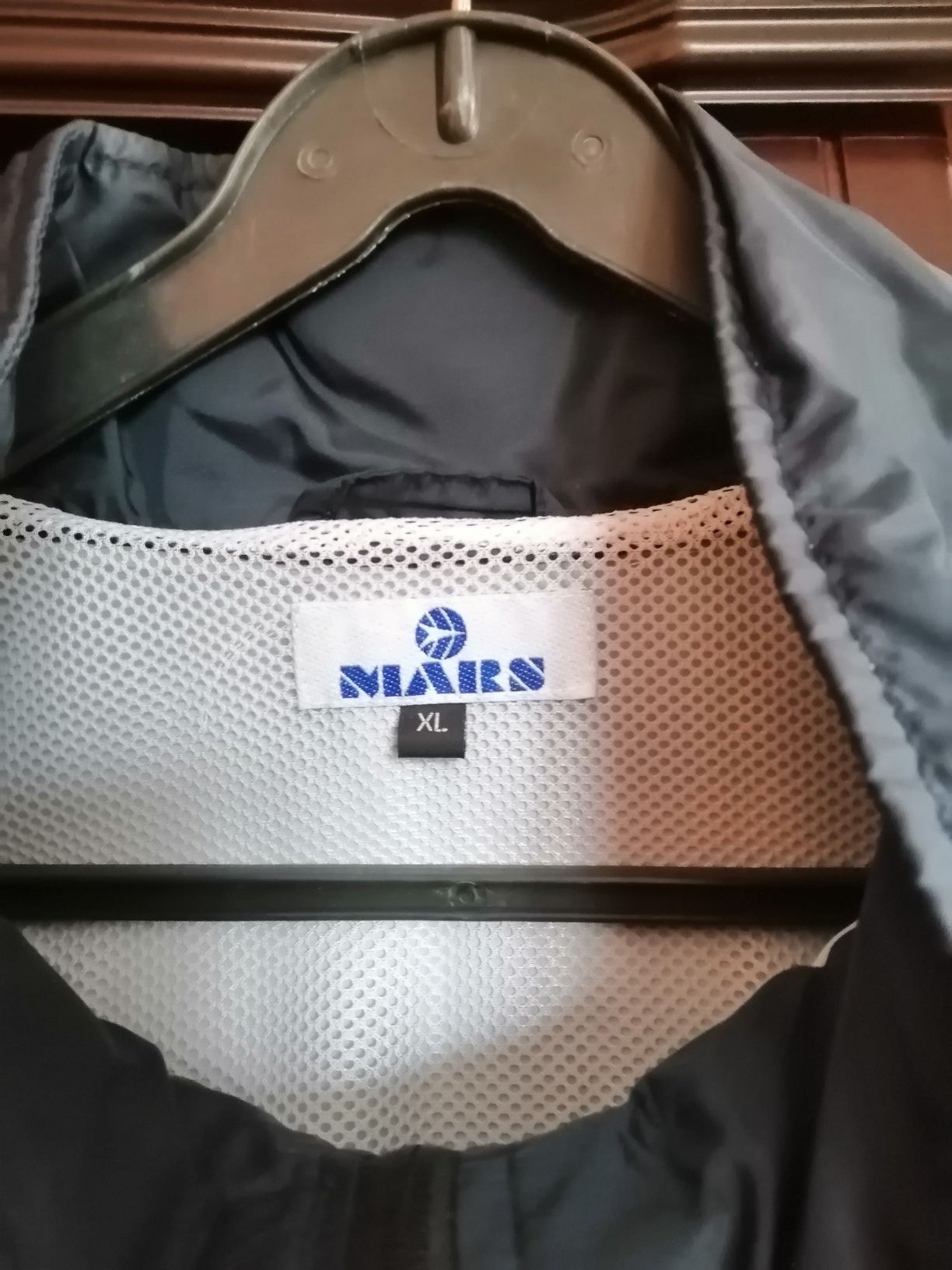 Kurtka męska wiatrówka granatowo-niebieska, 2-3XL