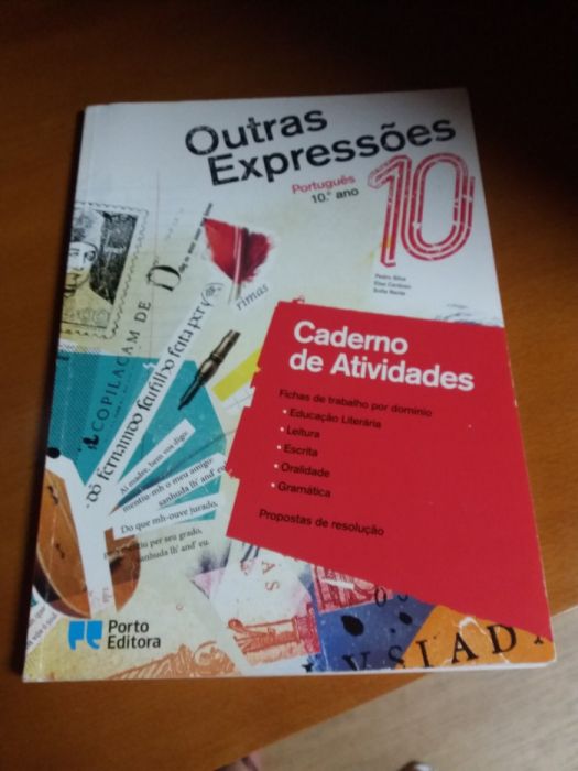 Manual e caderno de atividades de português 10 ano