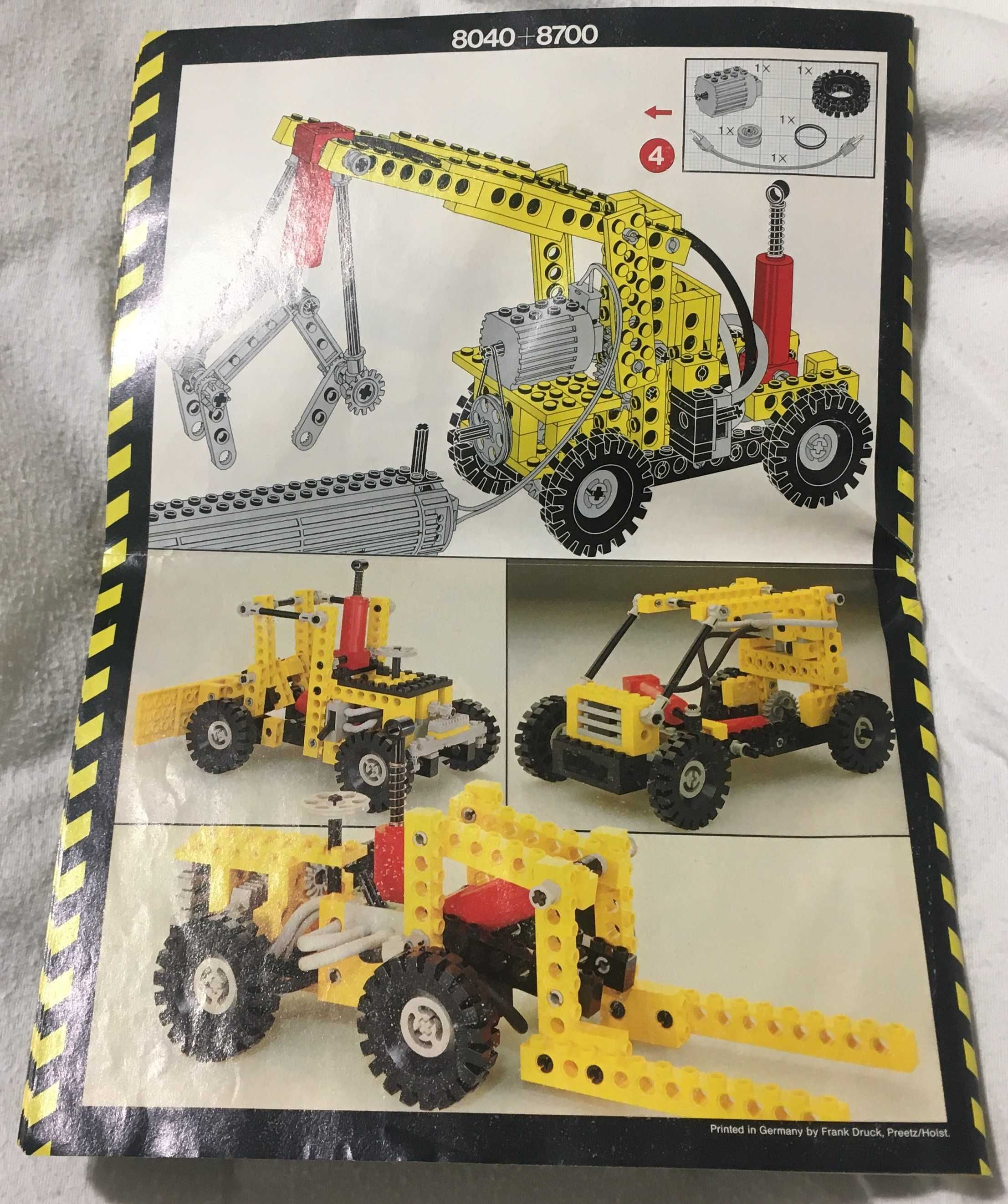 1984 LEGO TECHNIC 8040 NÃO COMPLETO LPE (Lego Pneumatic Engine)