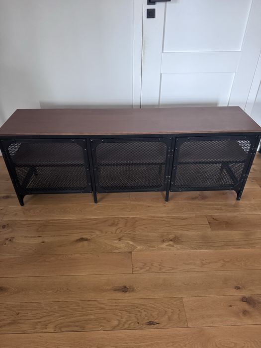 FJÄLLBO Szafka pod TV, czarny, 150x36x54 cm