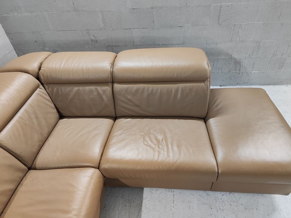 Диван шкіряний, електрореклайнер. Уголок.