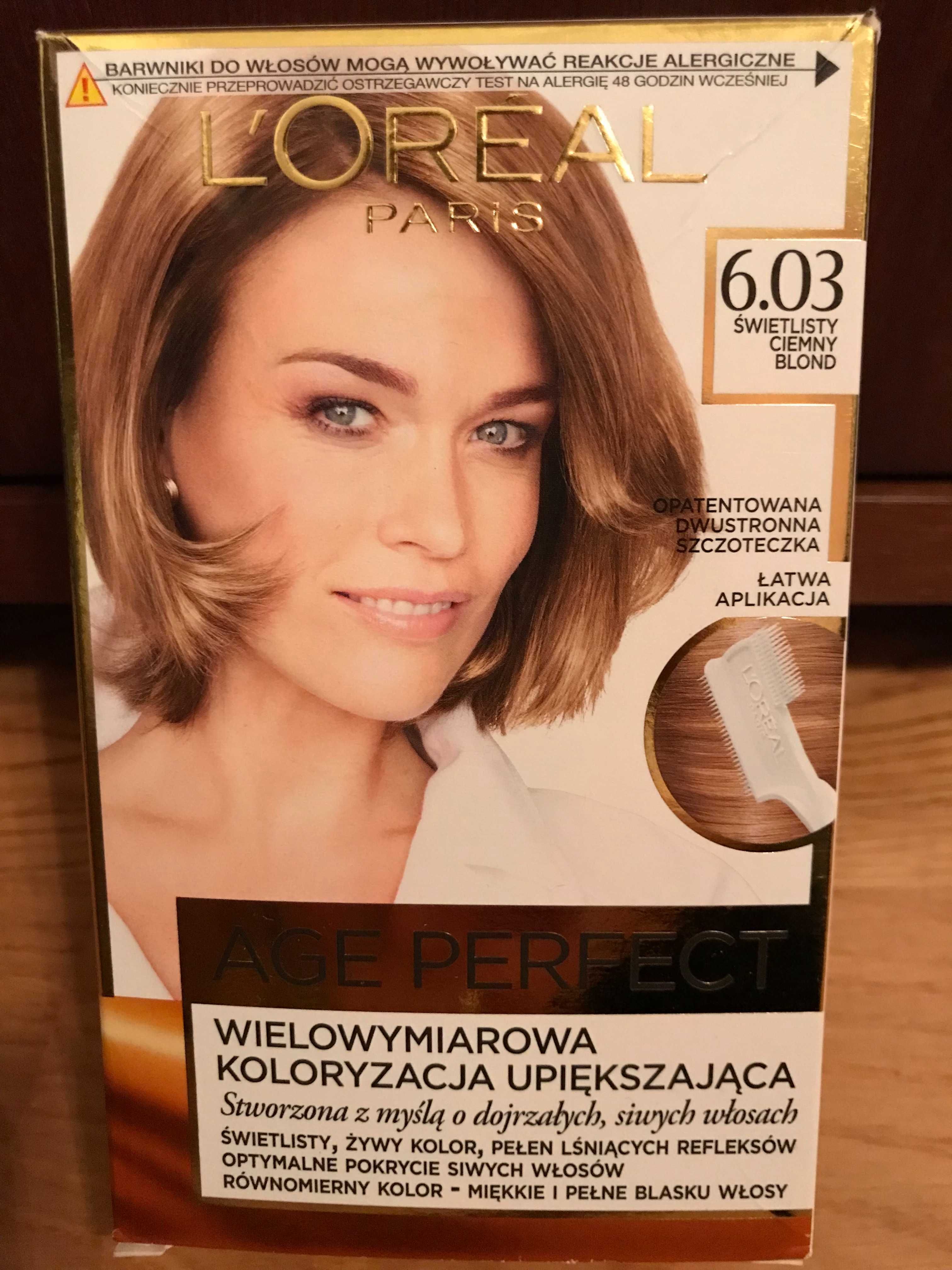 Farba do włosów Loreal Age Perfect 6.03 świetlisty ciemny blond