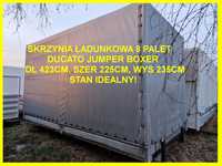 Skrzynia ładunkowa 8 palet Plandeka Jumper Ducato Boxer Master Iveco stan bdb!