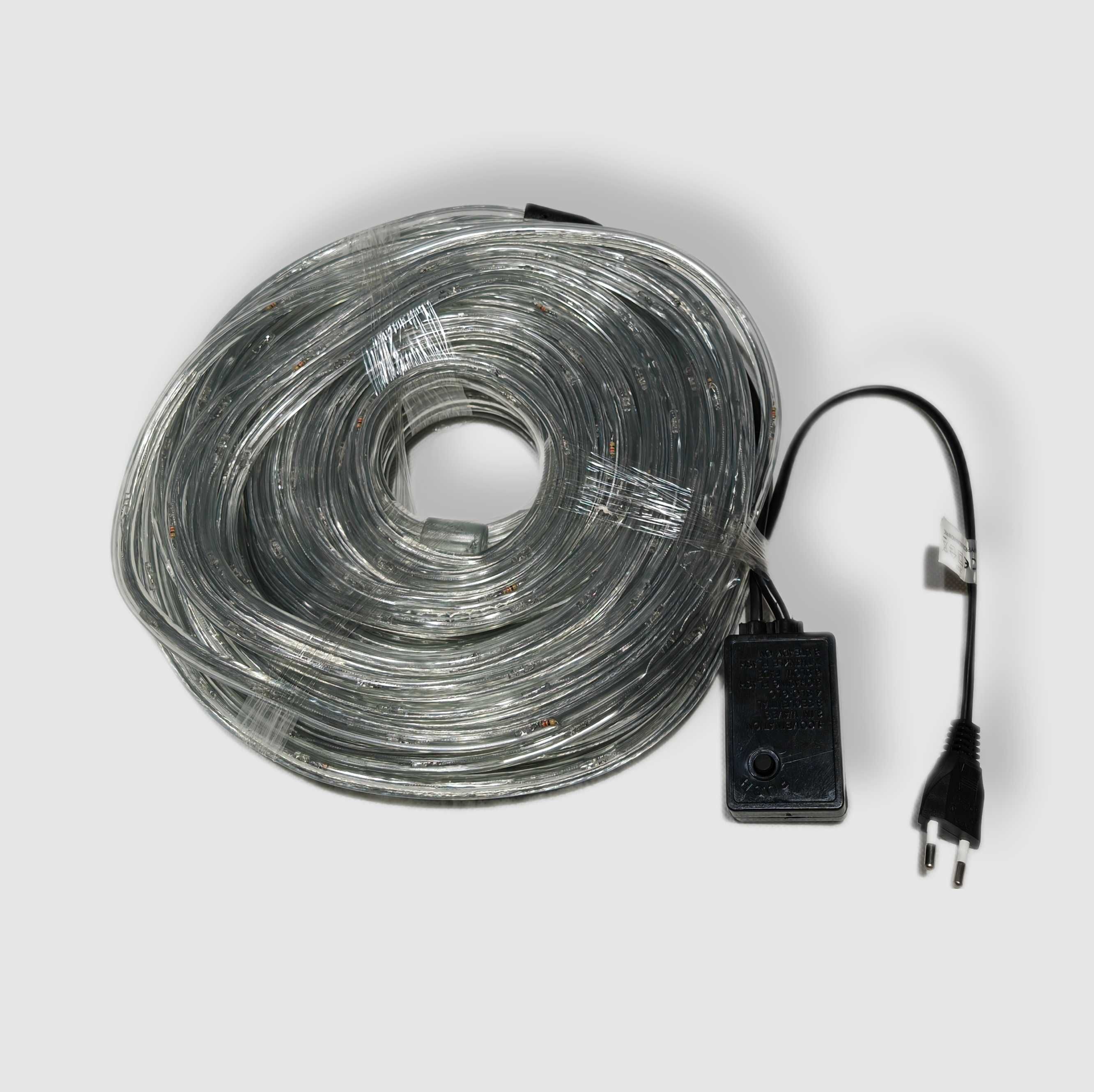 Karton 6szt. Wąż LED 27m zewn. 8 funkcji 4 kolory lampki wzory napisy