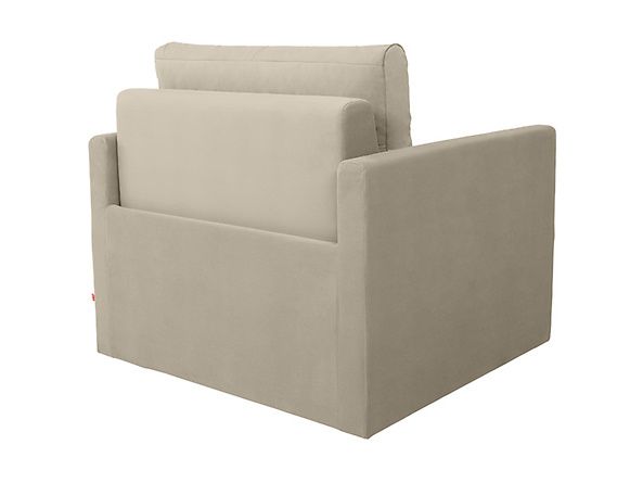 Sofa jednoosobowa Bunio Beżowa młodzieżowa BRW, Black Red White