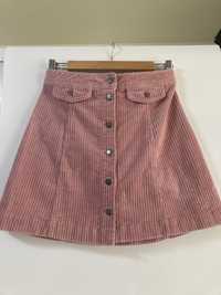 Nowa sztruksowa spódniczka, H&M, rozmiar M, 100% bawełna