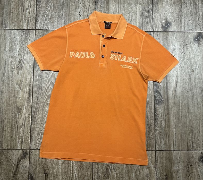 Męska Koszulka Polo PAUL & Shark Yacht Club Garment Dyed Bawełna M