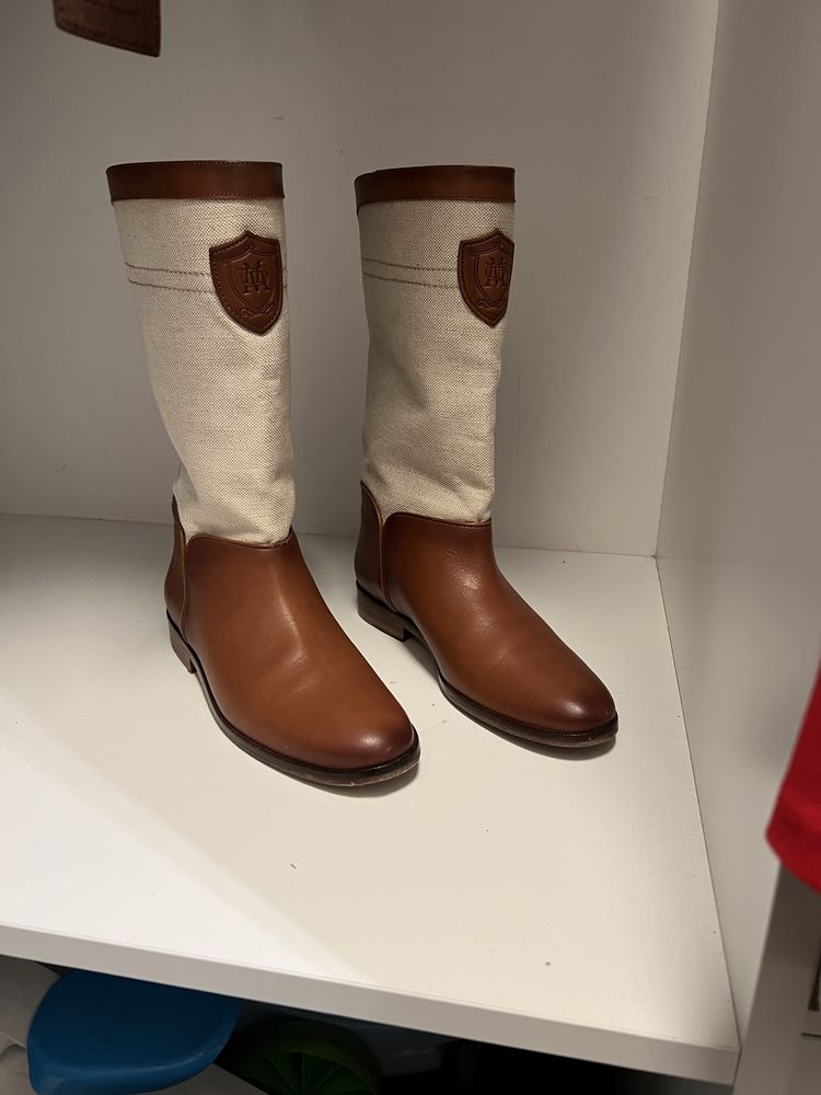 Massimo dutti kozaki kowbojki skora 38