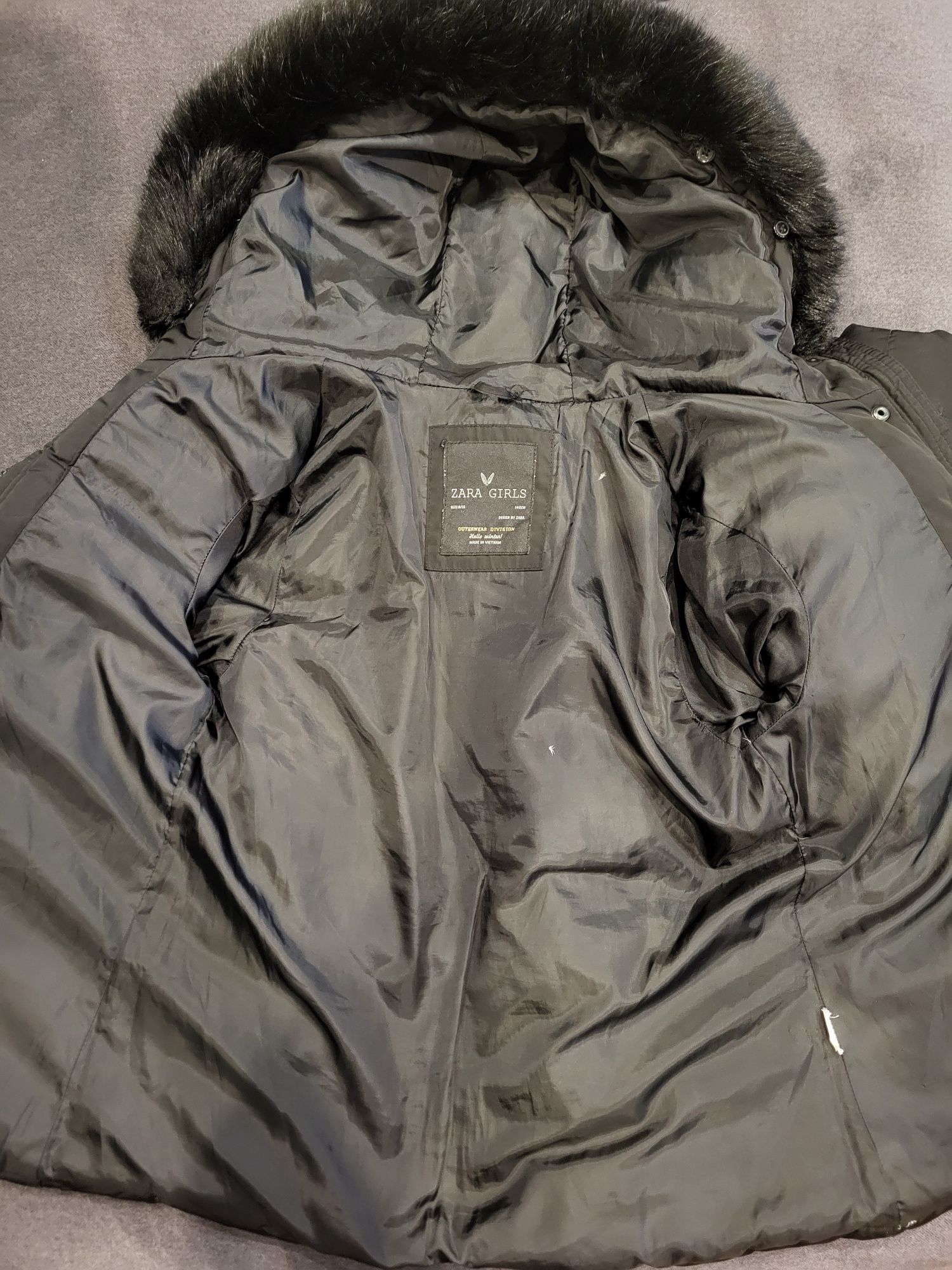 Kurtka puchowa zimowa ZARA 140