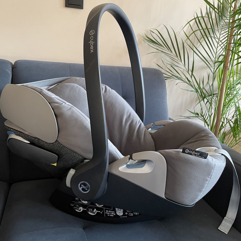 Fotelik samochodowy CYBEX Cloud Z i-Size Soho Grey rozkładany budka