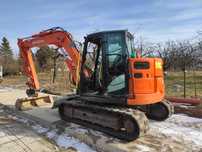 Hitachi ZX85 USB5 Koparka 2017r 3łyżki 4600h 8t minikoparka gasienicow