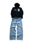 Distressed jeans