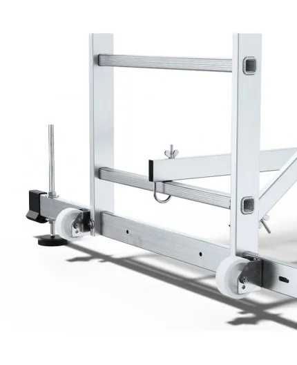 Rusztowanie przejezdne ALUMINIOWE DRABINOWE 4,8m 200kg darmowa dostawa