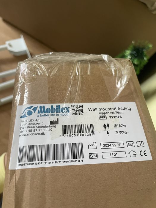 Zestaw uchwytów łazienkowych dla osób niepełnosprawnych