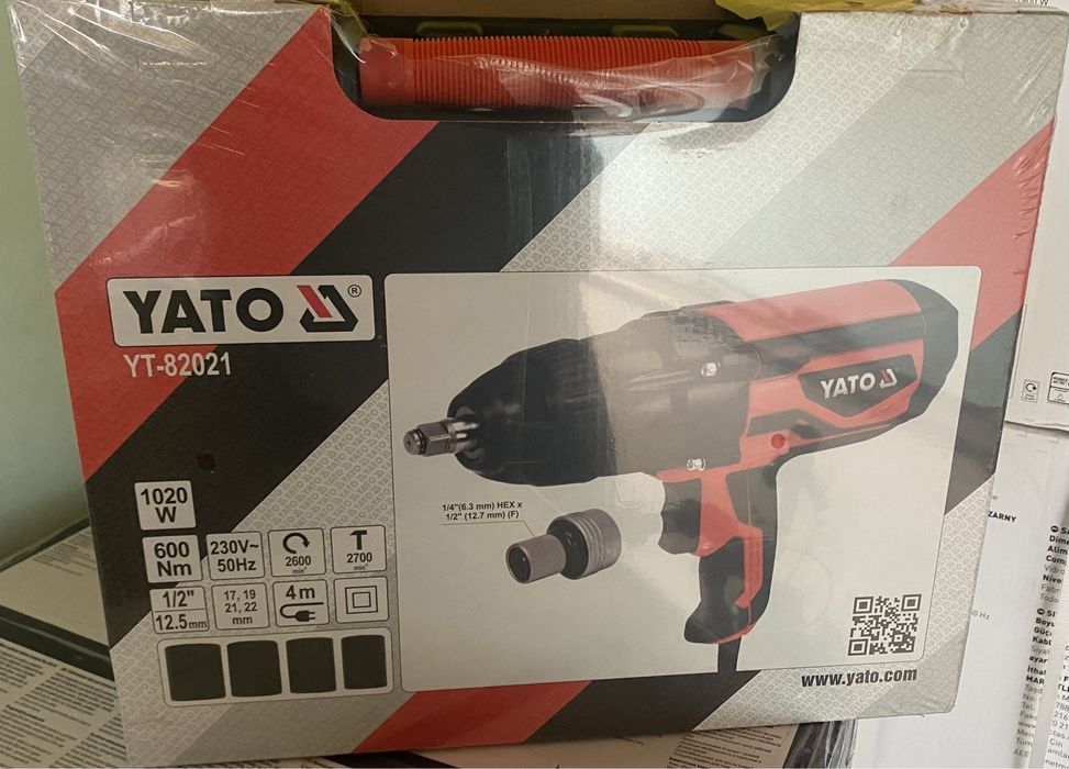 Електричний ударний гайковерт/Гайковерт Yato YT-82021 1/2 600Нм Польща