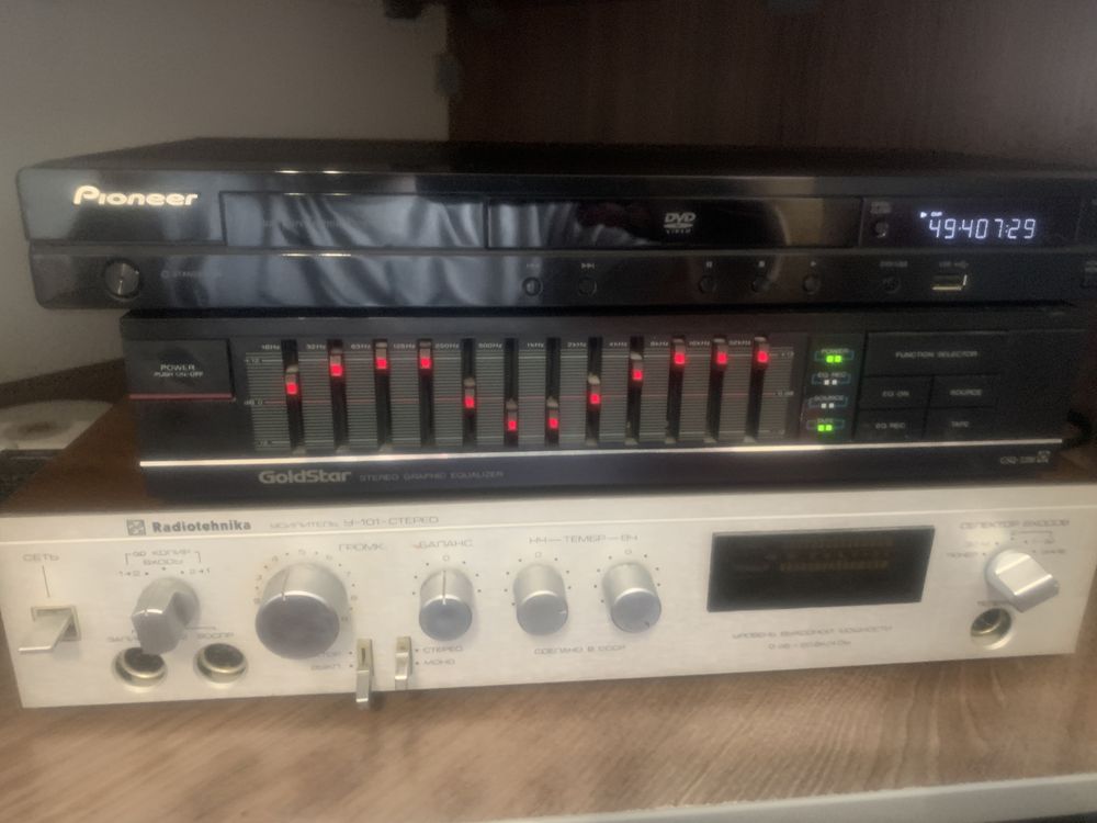 Аудиосистема с колонками S70 усилителем эквалайзером dvd usb Pioner