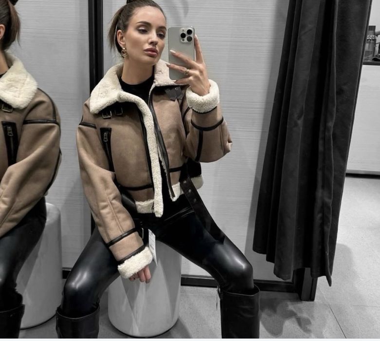 Дублянка Zara бежева