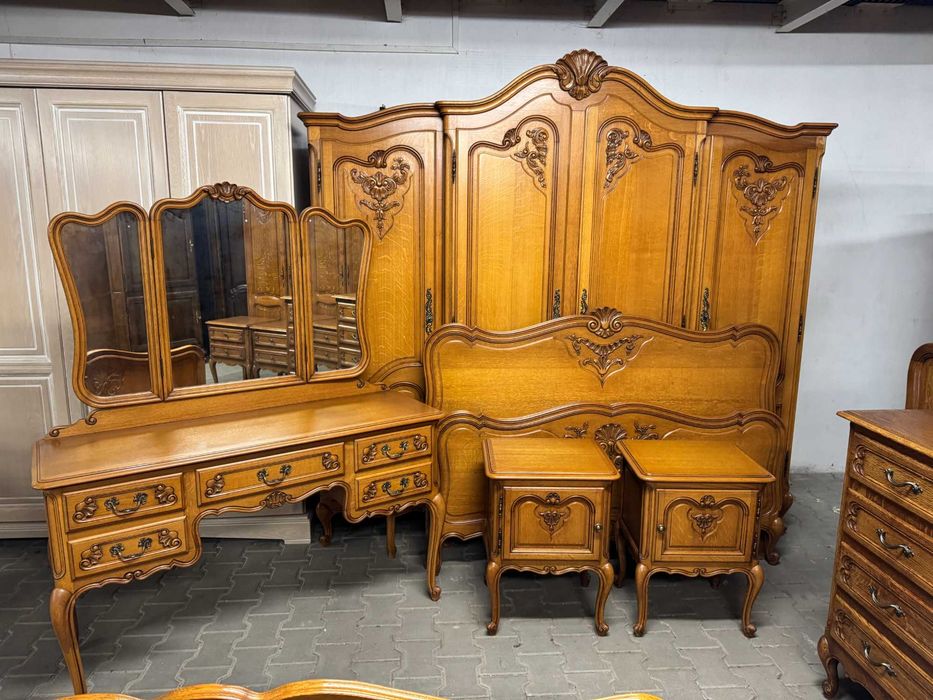 Zestaw mebli do sypialni Ludwik sypialnia ludwikowska szafa toaletka