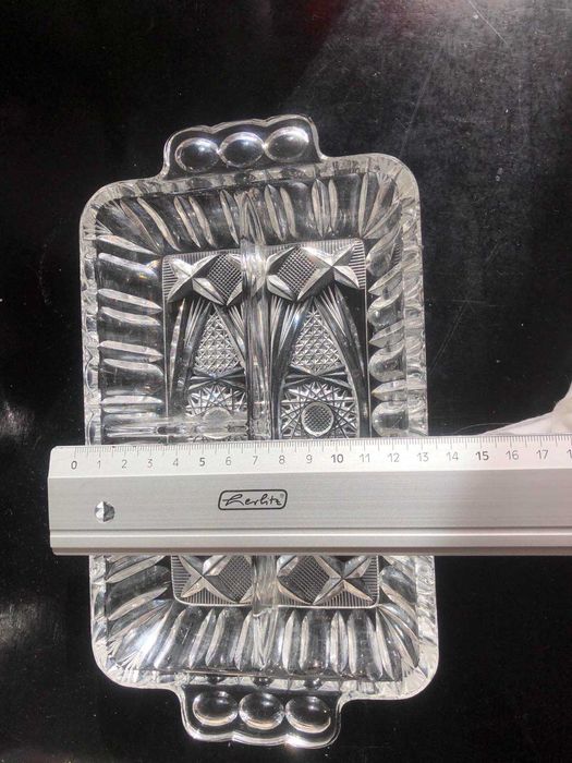 Порціона тарілка з кришталю