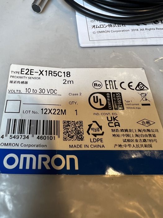 Omron E2E-X1R5C18 czujnik indukcyjny zbliżeniowy
