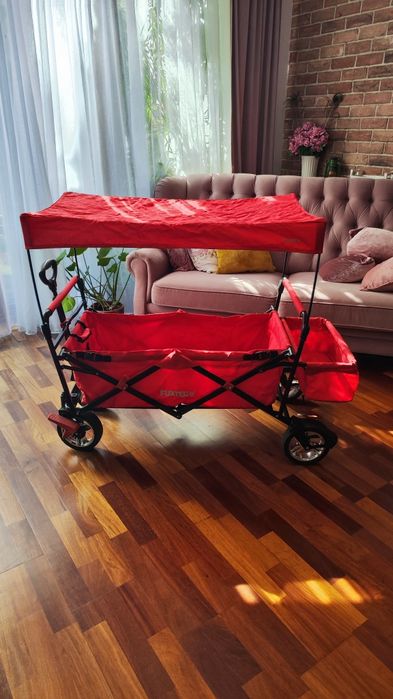 Wózek FUXTEC ogrodowy plażowy z baldachimem