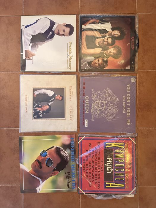 LPs dos Queen e Freddie Mercury - alguns raros