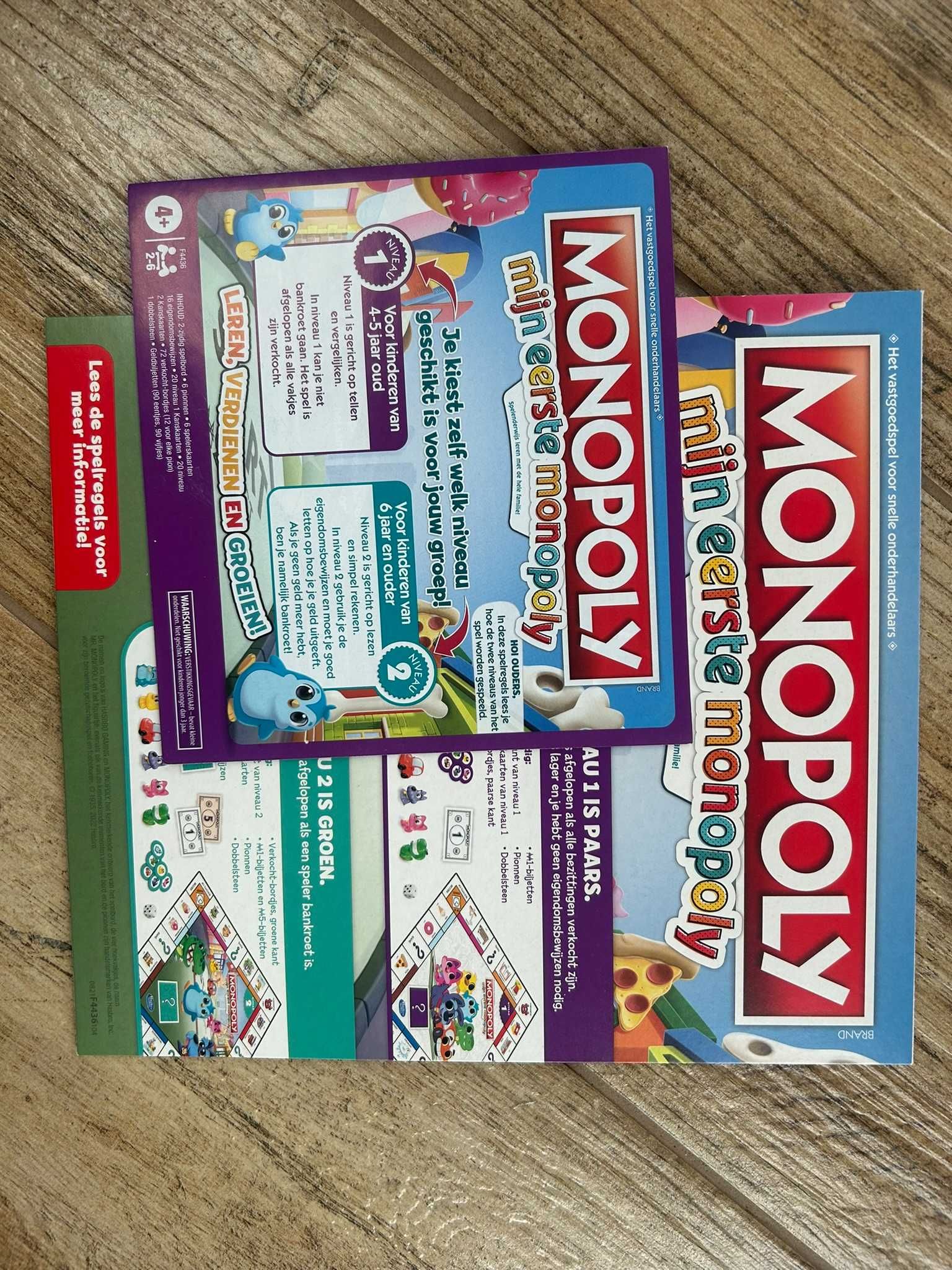 Moje pierwsze MONOPOLY JUNIOR gra planszowa rodzinna j. holenderski