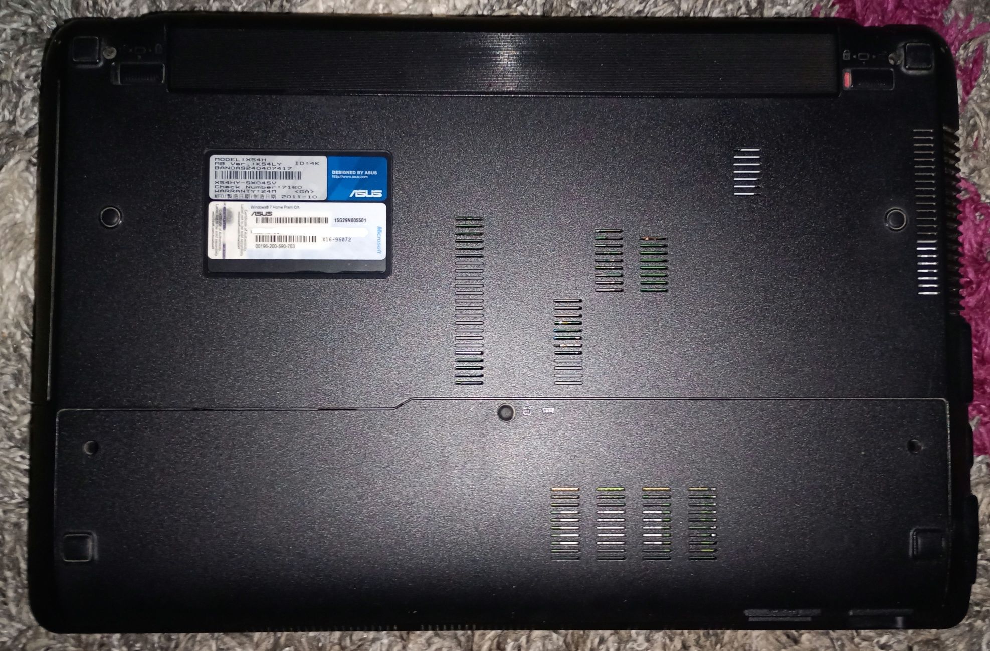 Laptop Asus X54H X54HY-SX045V uszkodzony