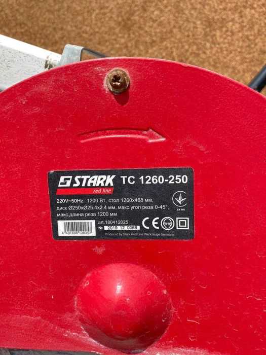 Плиткоріз Stark TC 1260-250 L= 1200 плиткоріз та каменеріз б/у