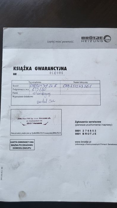 Używany kociół gazowy Brötje + zasobnik + węże przyłączeniowe +naczyni