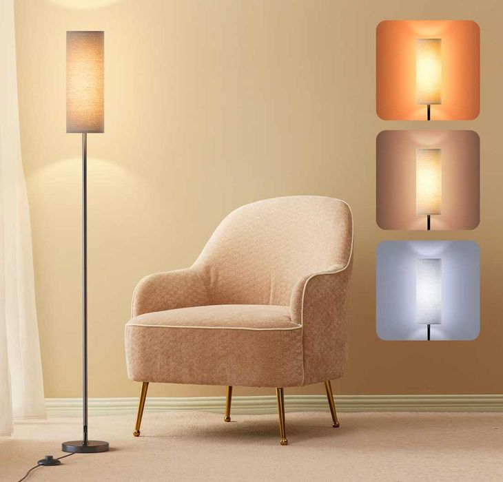 Candeeiro LED regulável com 3 temperaturas