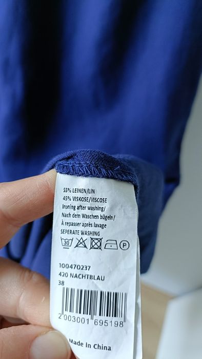 Sukienka damska midi luźna oversize z lnem lniana gładka L XL 44