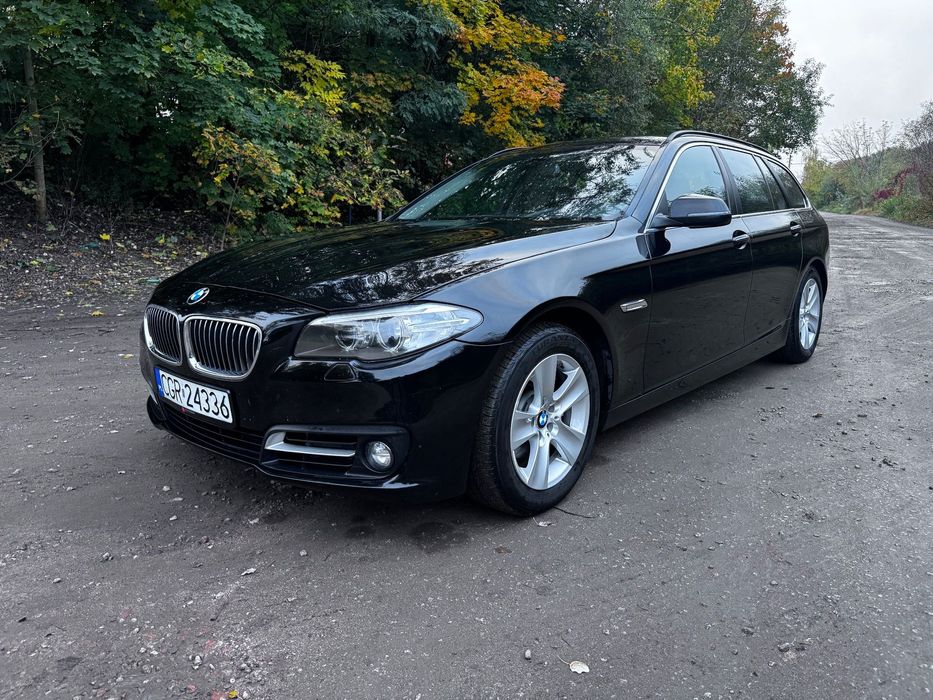 BMW Seria 5 BMW 520d 190KM  xDrive bezwypadkowy stan bardzo dobry El. Klapa