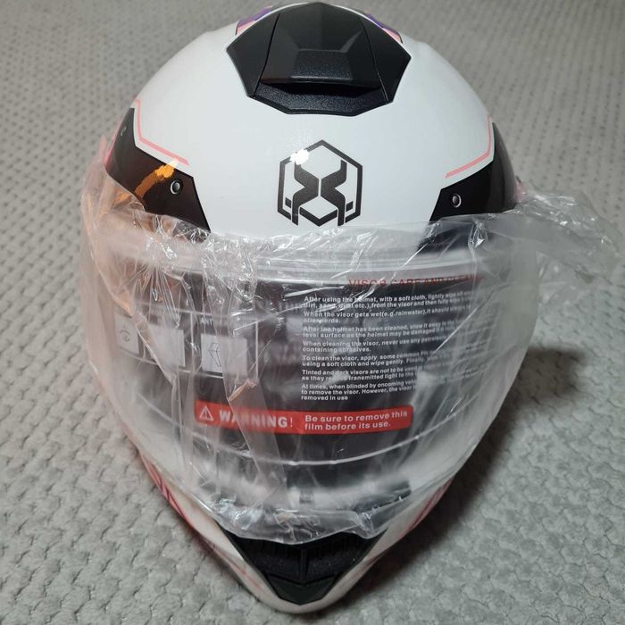 Capacete de motocicleta com tampa flip tamanho único (51-62)  novo