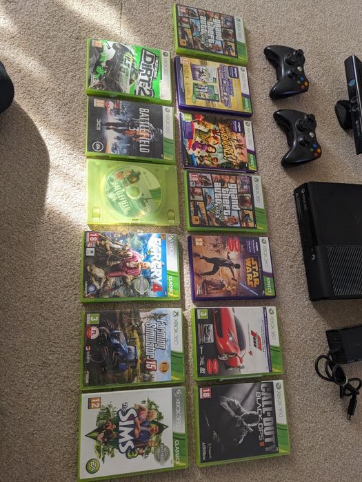Xbox 360E 2xpad kinect 12gier