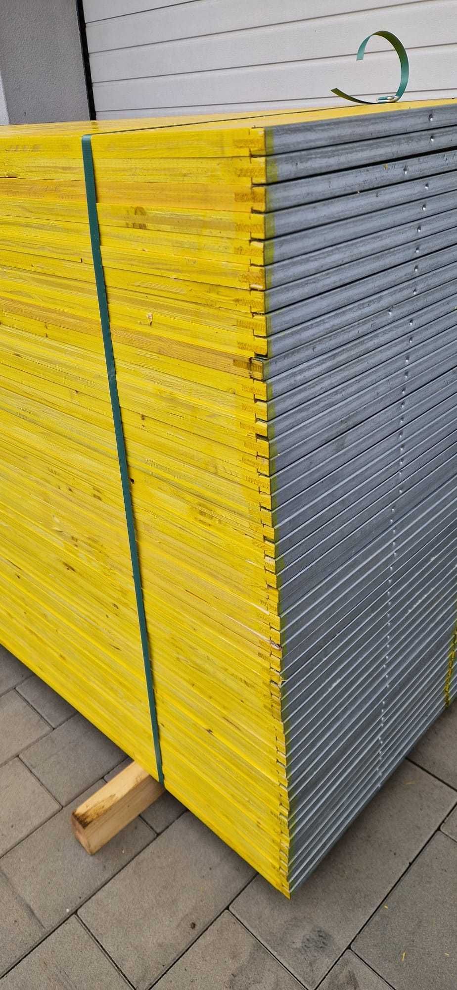 Płyta szalunkowa okuta trójwarstwowa 21x500x2000mm sklejka szalunkowa