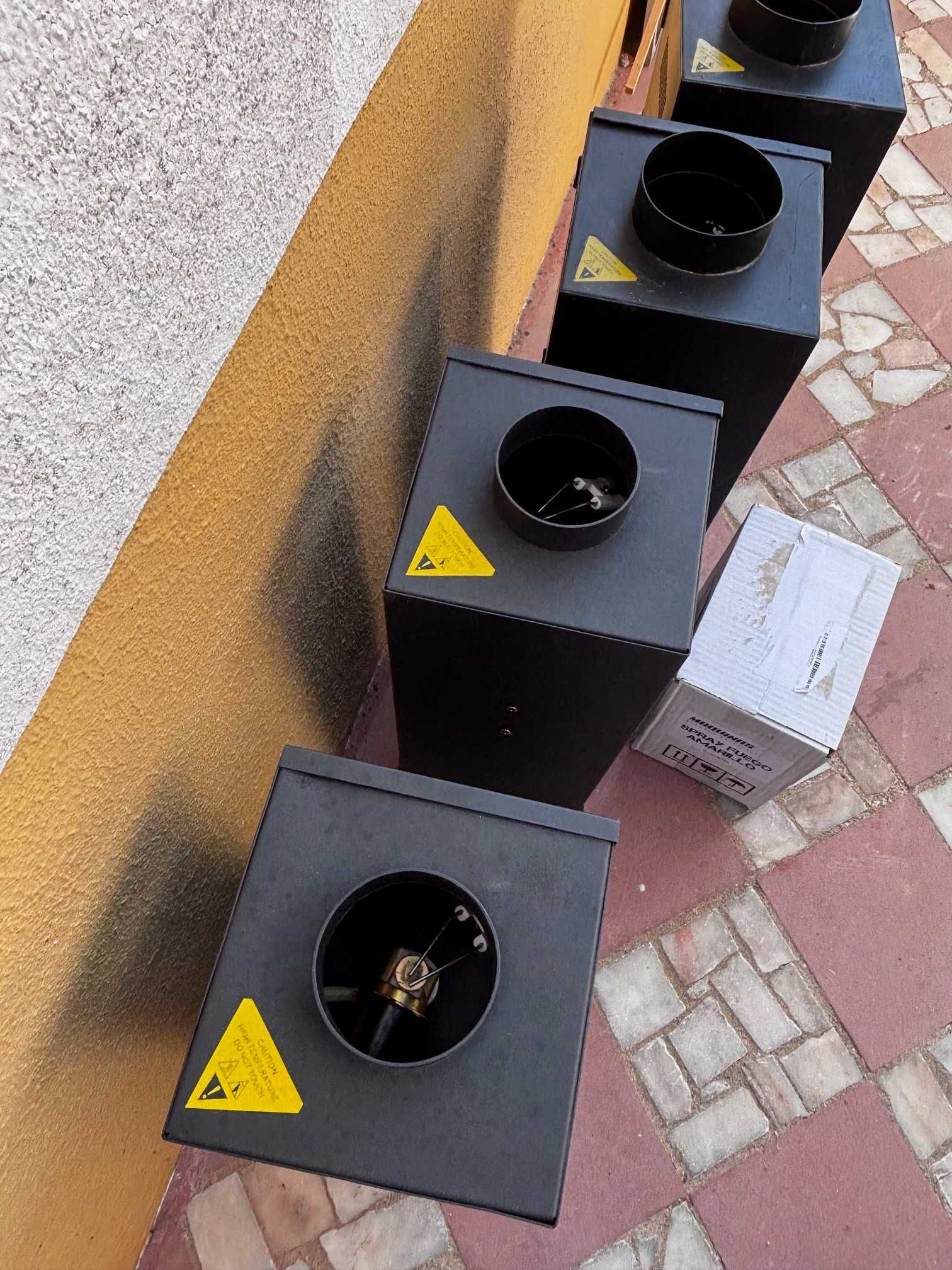 4 Máquinas de fogo com sprays