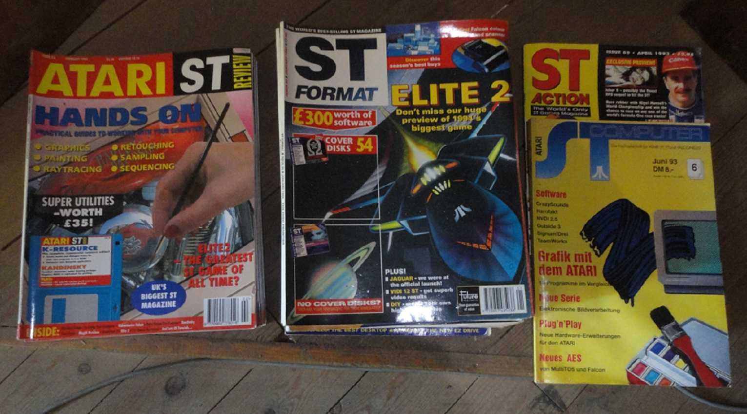 33 revistas Atari com Disketes