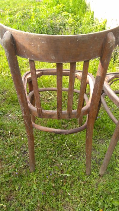 Dębowy stelaż na krzesło lata 70