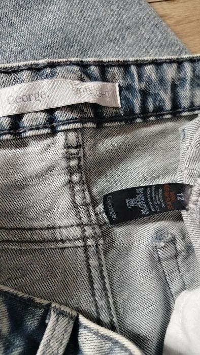 Spodnie jeansowe straight damskie