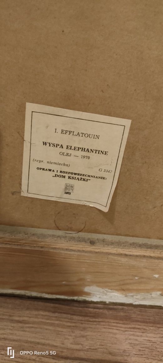 Obraz Olejny. "Wyspa Elephantine "