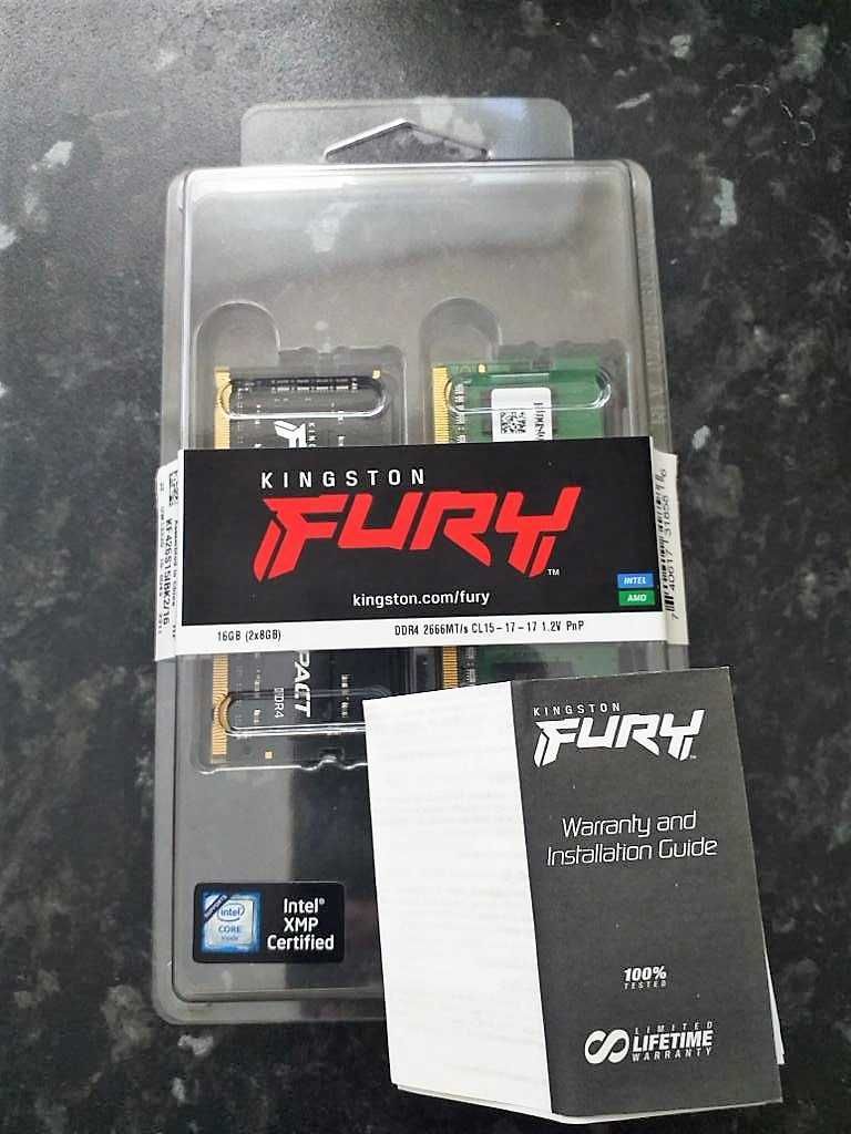 SSD накопитель Kingston, Kingston Fury  2 шт. (8+4 гб.) DDR4  1.2 V