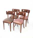 KRZESŁA THONET, lata 30ste, prod. Polska, po renowacji Art deco orzech
