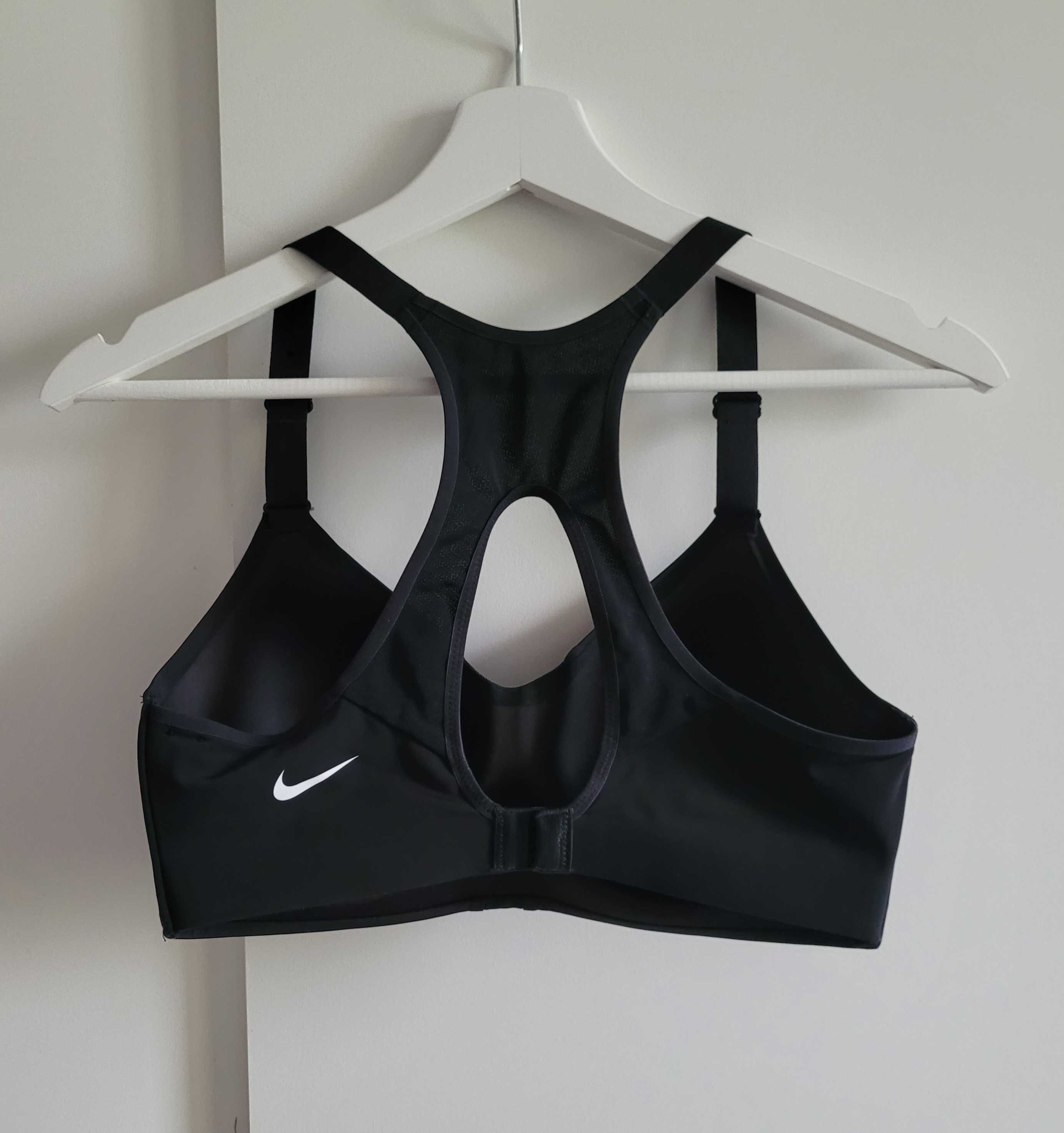 Nike stanik biustonosz sportowy 34C 75C czarny nowy siłownia fitness