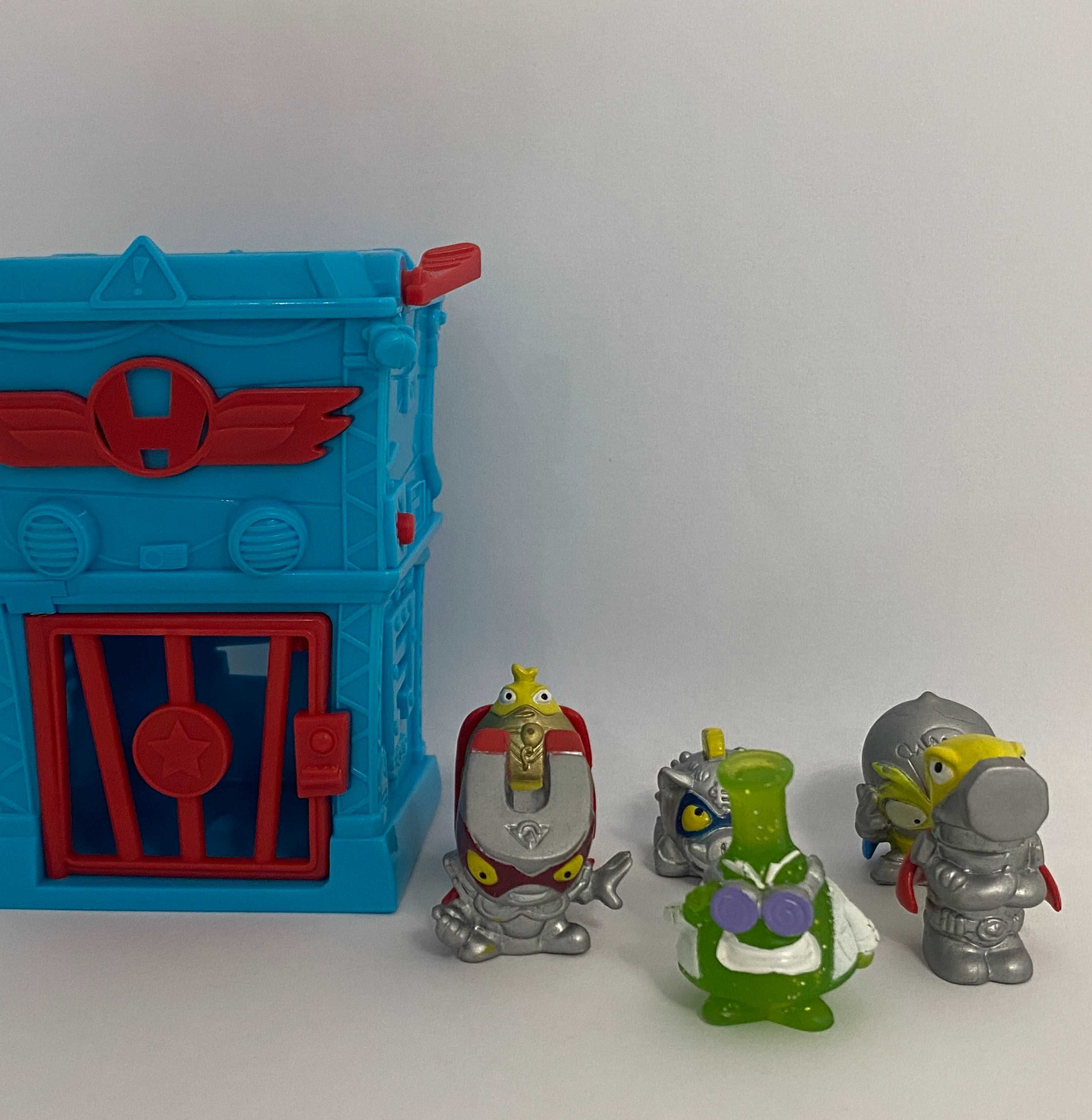 Figurki Super Zings + domki + auta + armaty + naboje + Unikat Doktor K