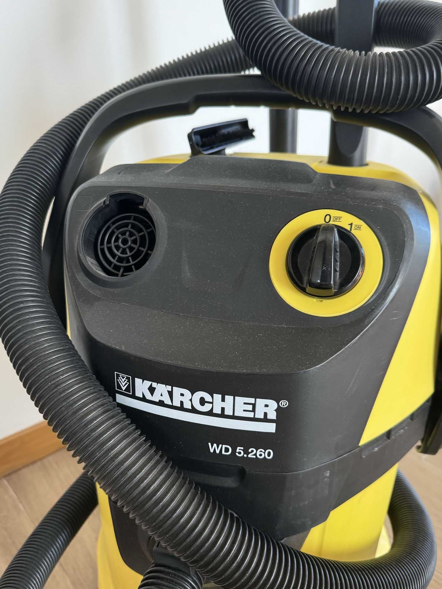 Aspirador industrial Karcher WD5 – 1100W, em bom estado