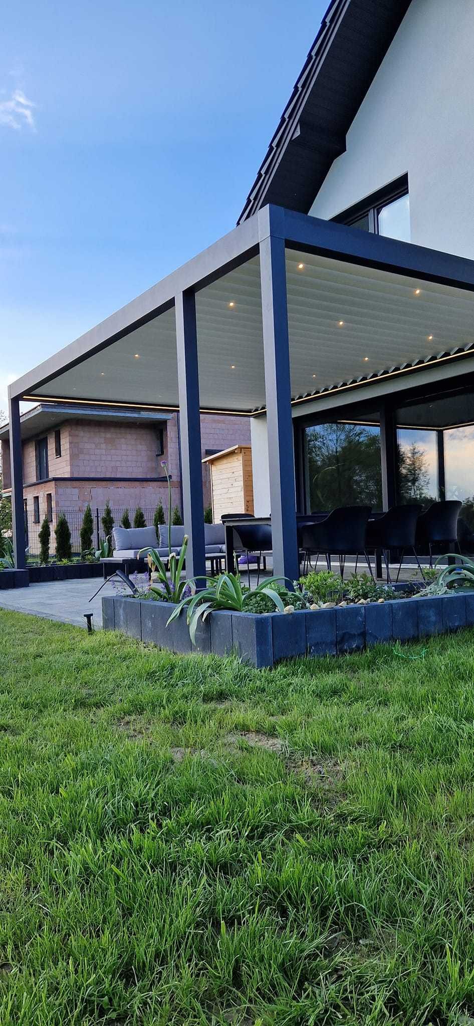 Pergola Ogród zimowy Zadaszenie tarasu Lamele Nowoczesny Design